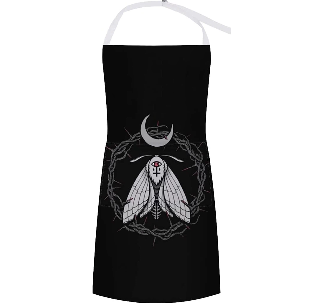 Gothic Moth Occult Apron