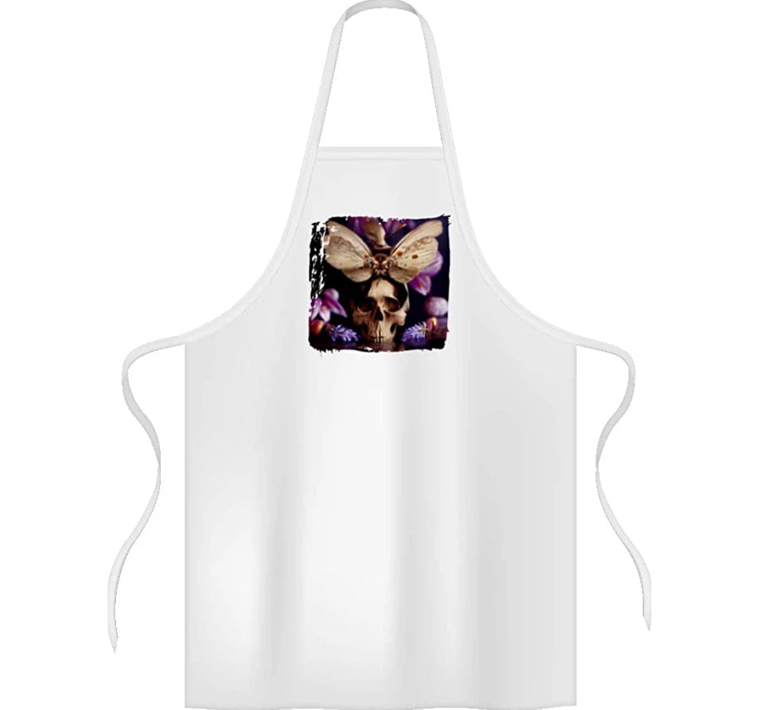 Cool Skull Butterfly Trendy Apron