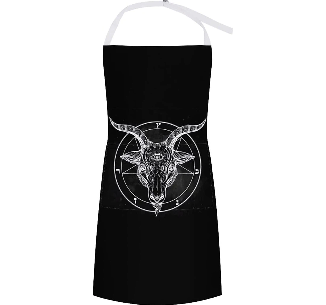 Pentagram Demon Baphomet Satanic Goat Apron