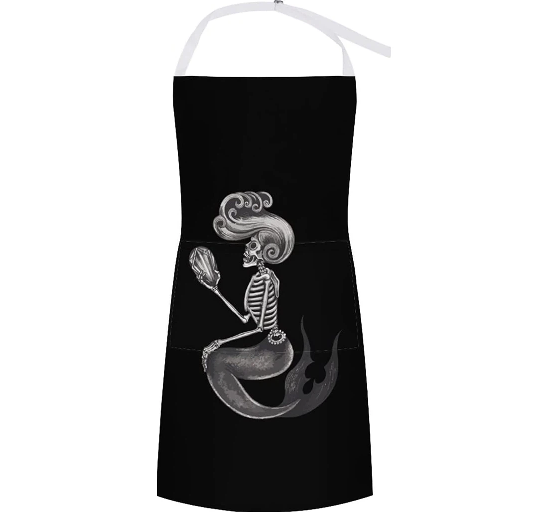 Rock Skull Mermaid Apron