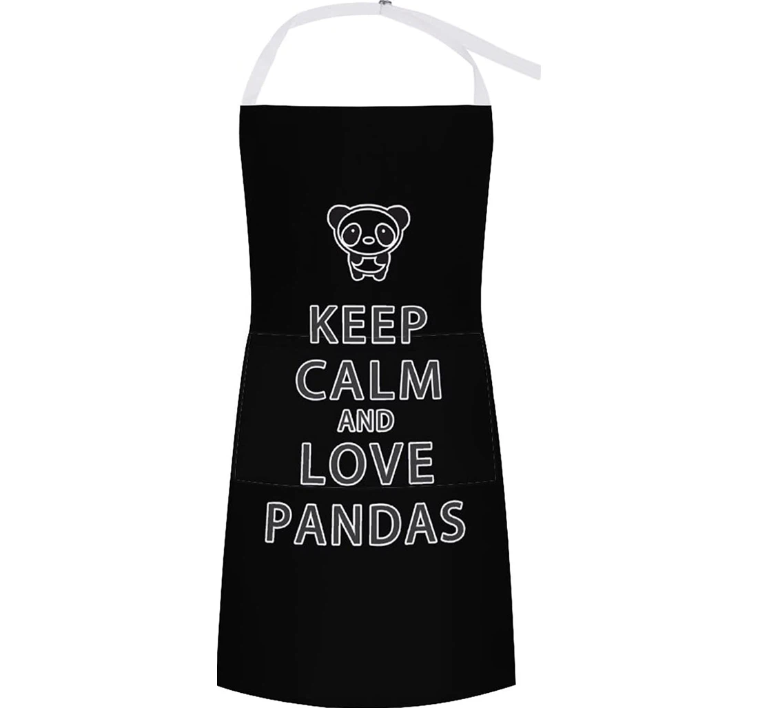 Keep Calm Love Pandas Apron