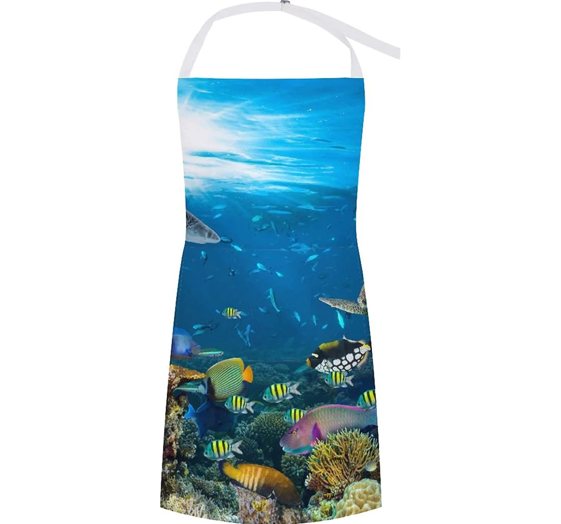 Underwater Coral Reef Wildlife Apron