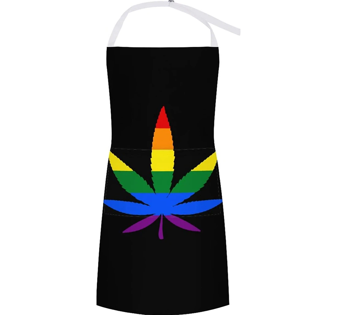 Lgbt Weed Gay Pride Apron