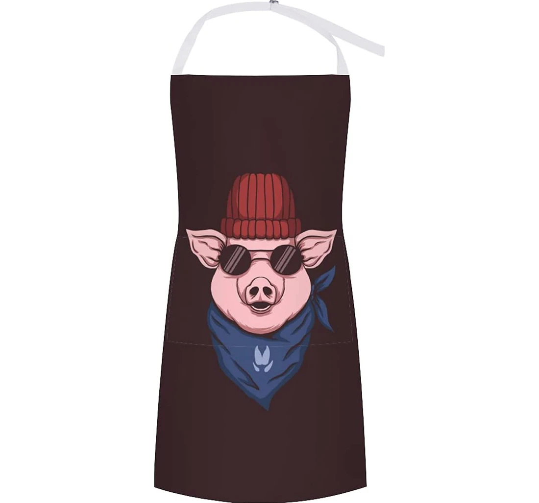 Pig Head Bandana Apron