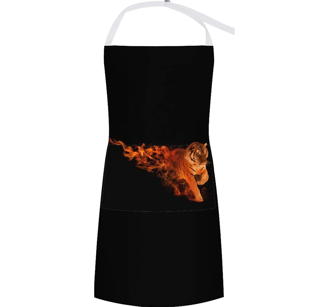 Flaming Tiger Apron