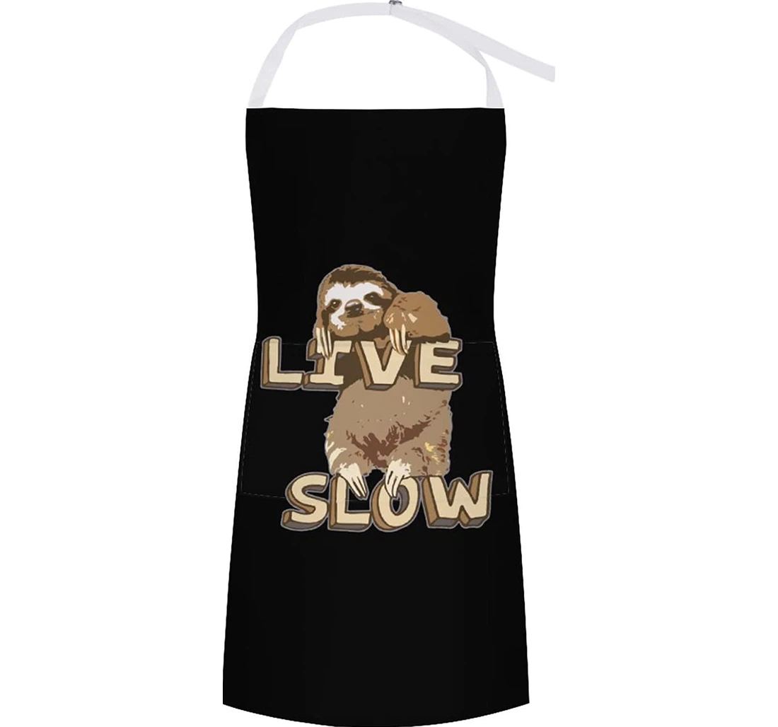 Slow Live Sloth Apron