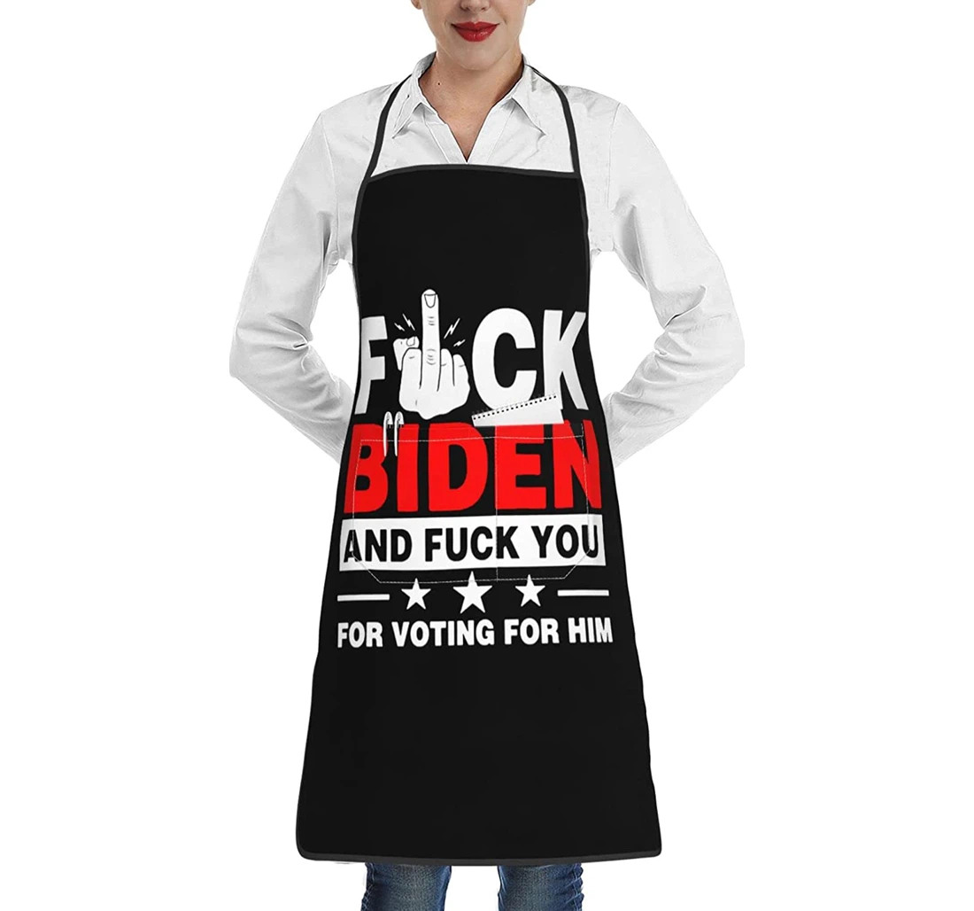 Fuck Biden And Fuck You Voting Him Pocket Wai Apron