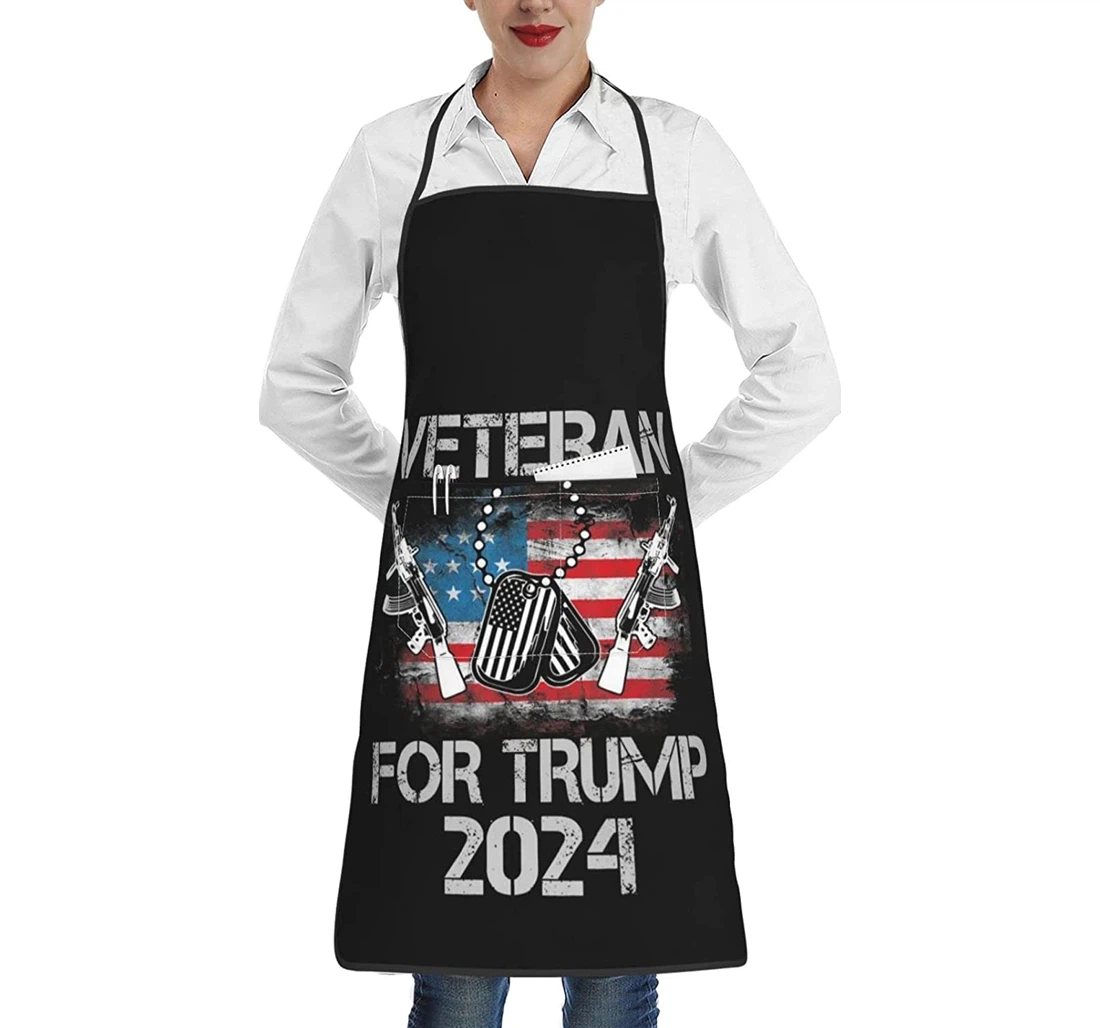 Veterans Trump Pocket Wai Cloth Chef Apron