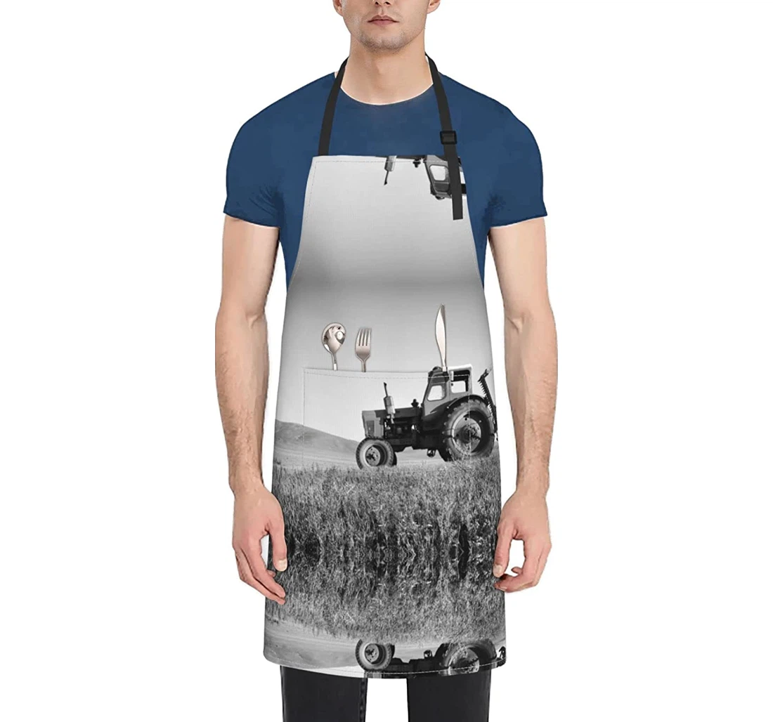 Tractor Agriculture Tranquil Apron