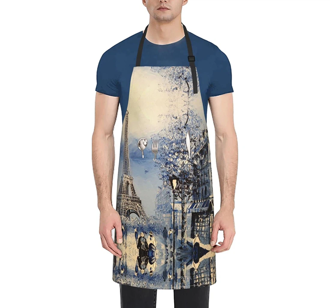 Romantic Paris Eiffel Tower Apron