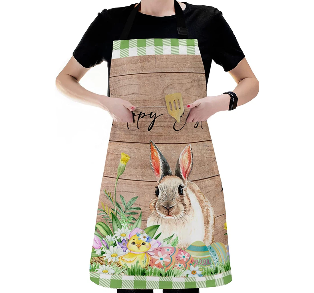 Spring Easter Rural Bunny Chick Apron