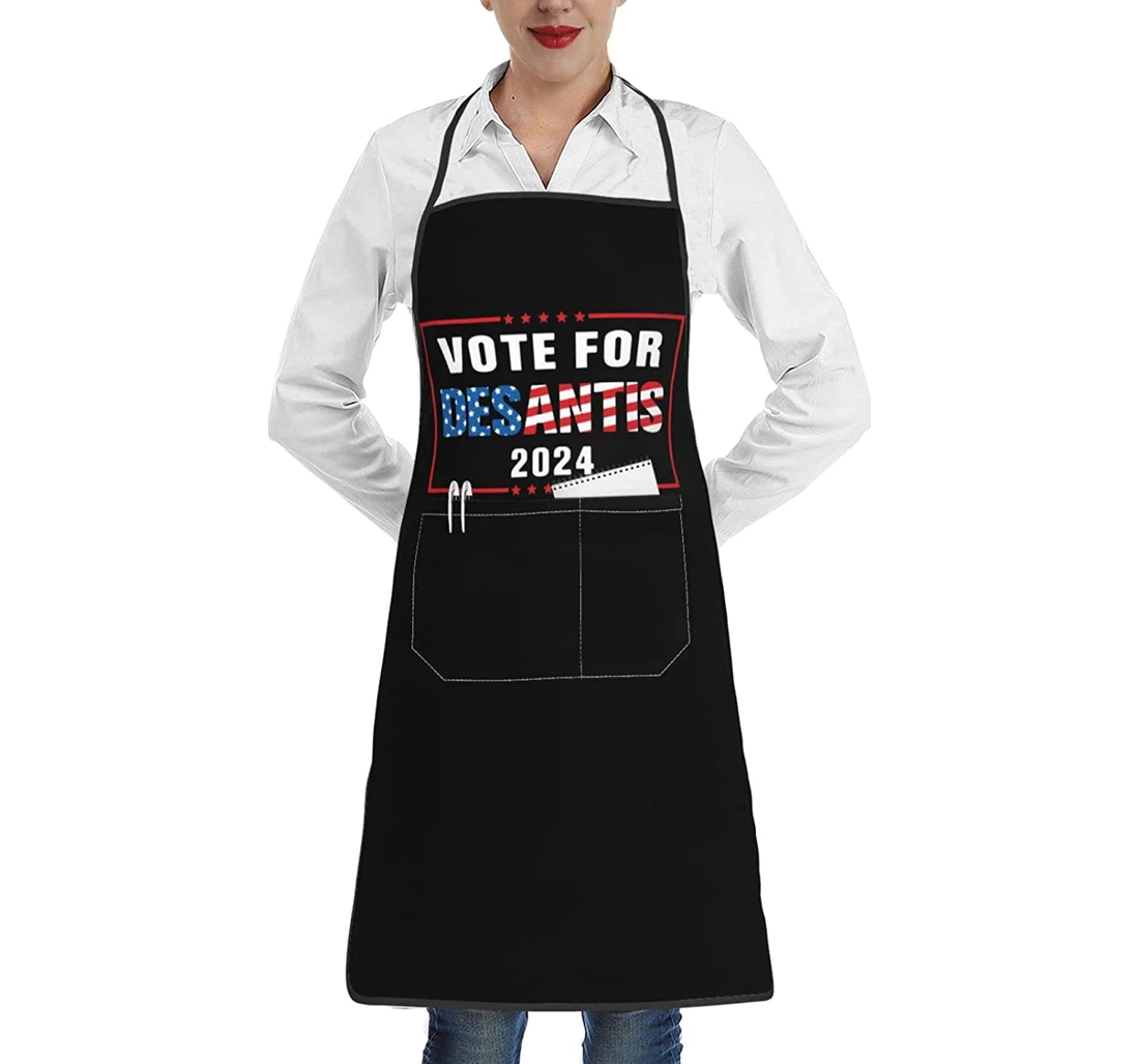 Vote Desantis Pocket Wai Cloth Chef Apron