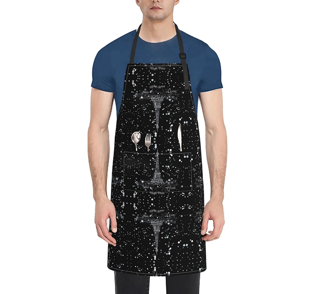 Night Paris Eiffel Tower Apron