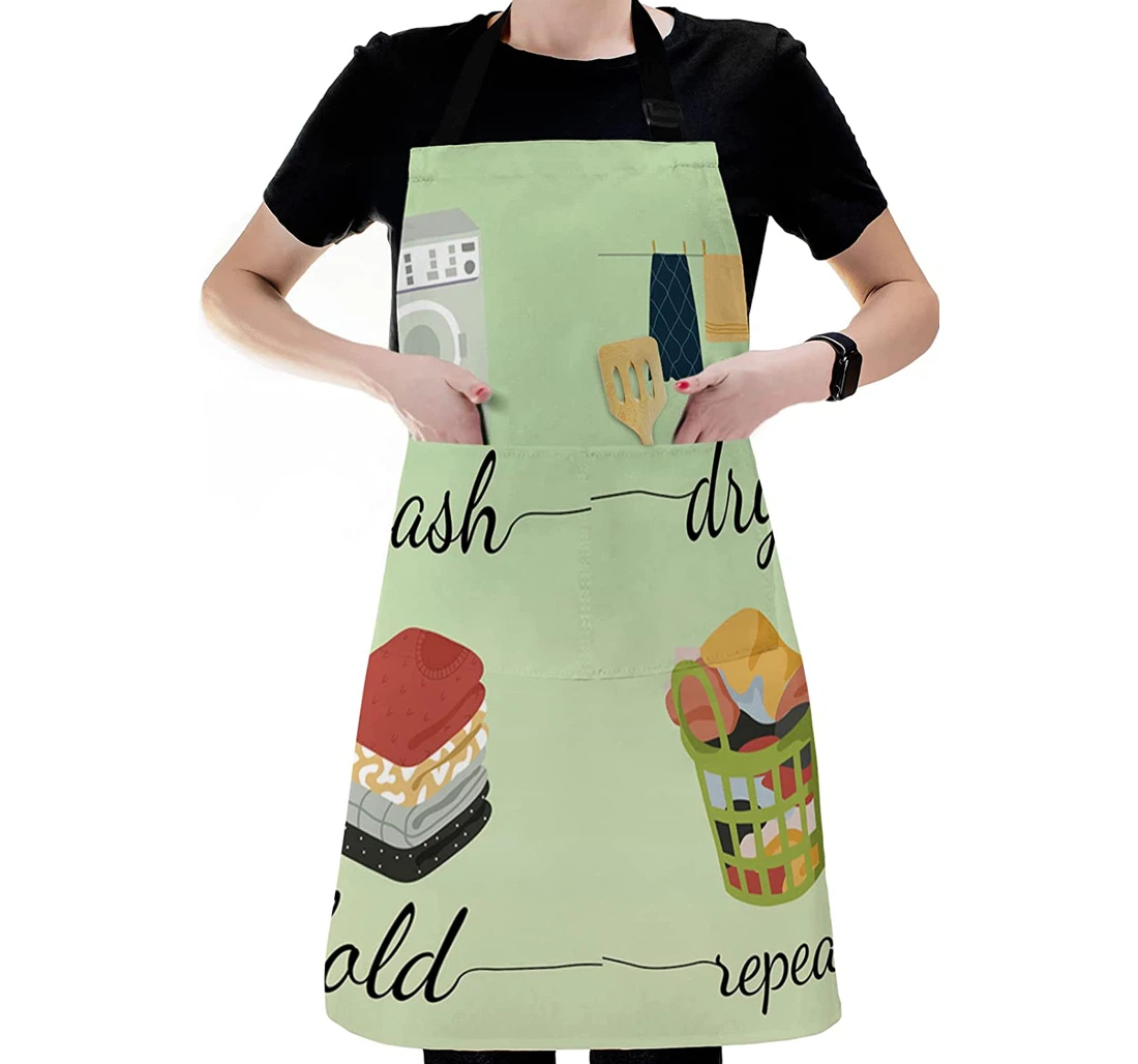 Laundry Room Theme Cloth Apron