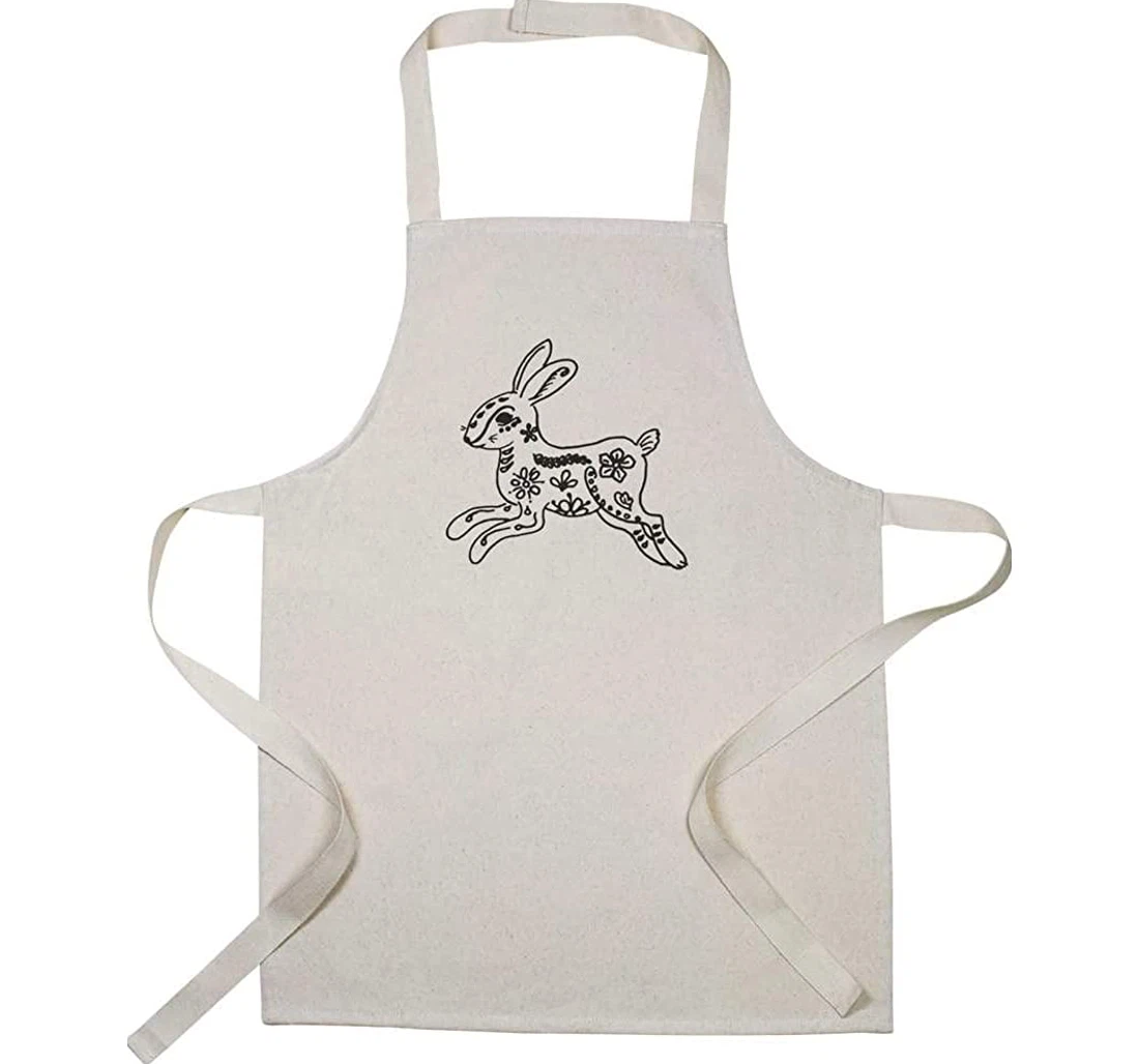 'decorated Floral Rabbit' Apron