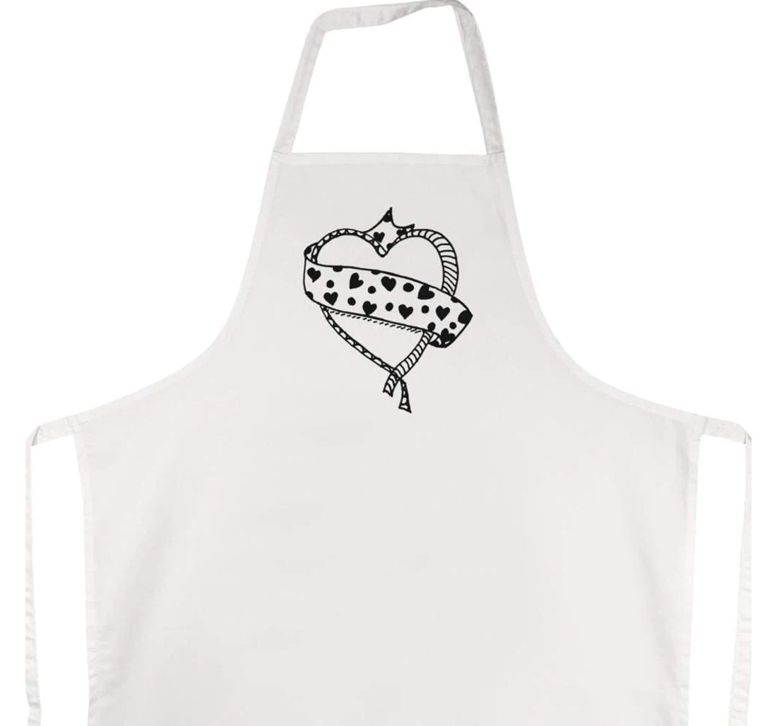 'heart Ribbon Around Heart' Apron