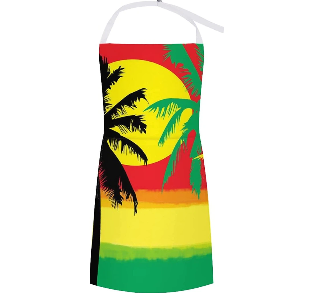 Palm Trees In Jamaica Colors Apron