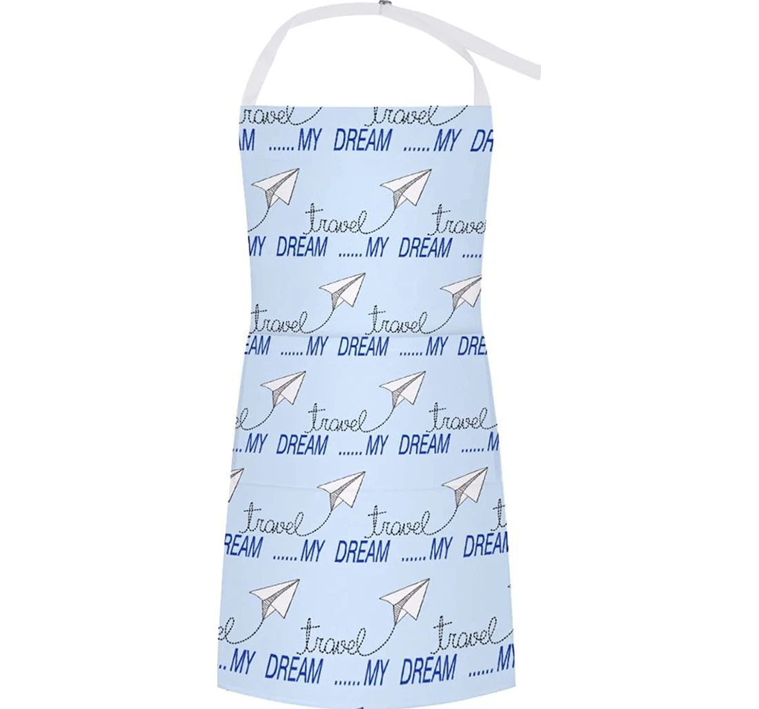 Paper Plane Travel Dream Apron