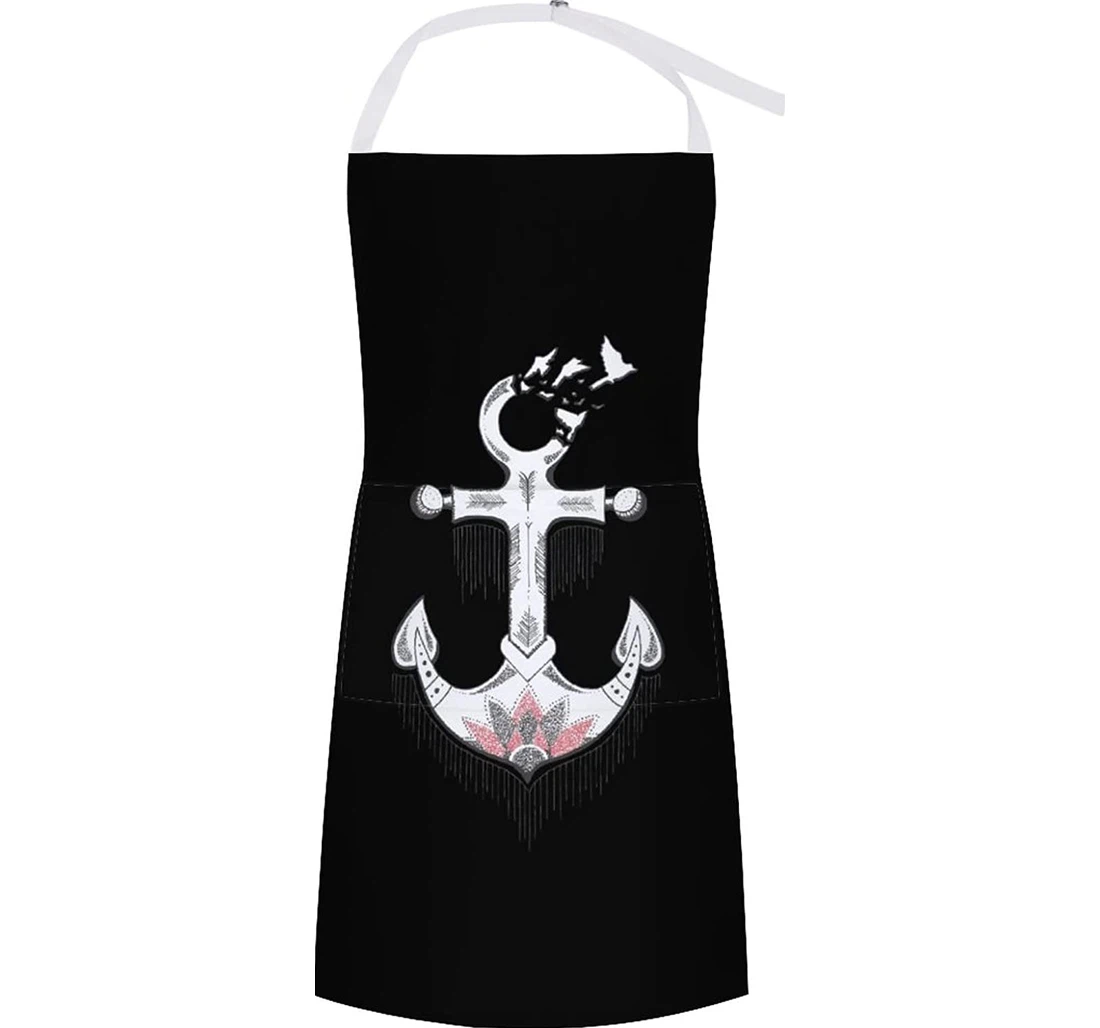 Anchor Flower Seagull Apron