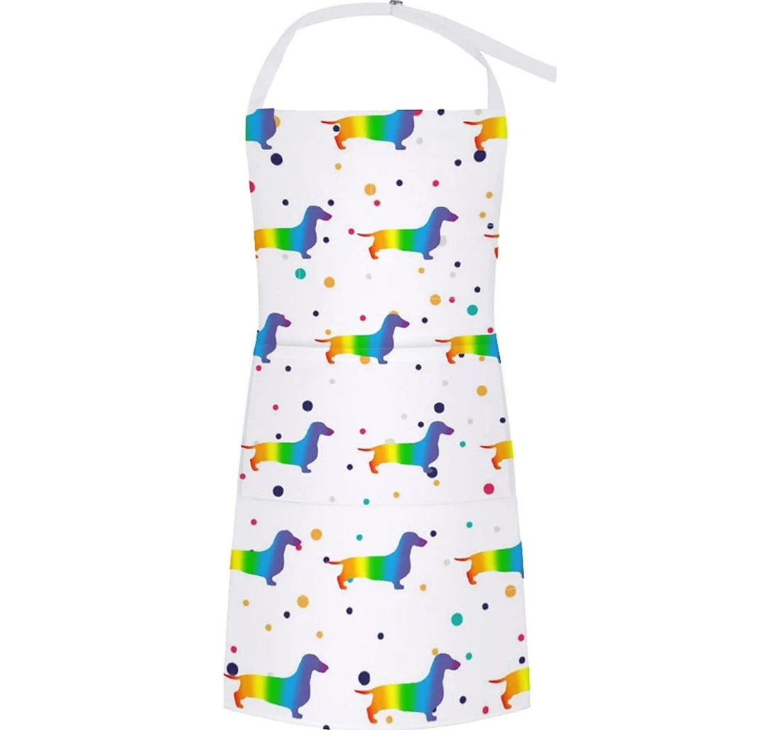 Rainbow Daschund Apron