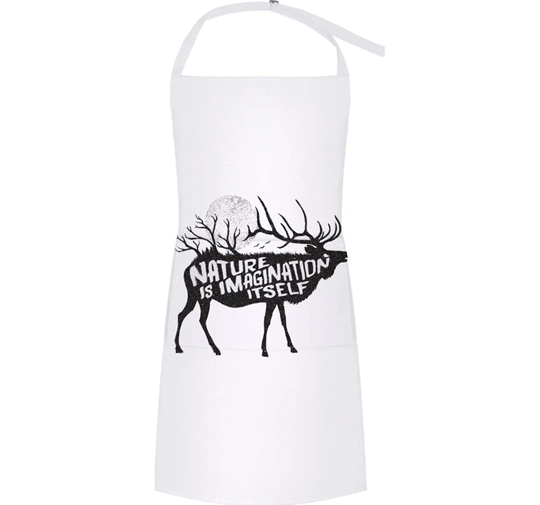 Elk And Moon Apron