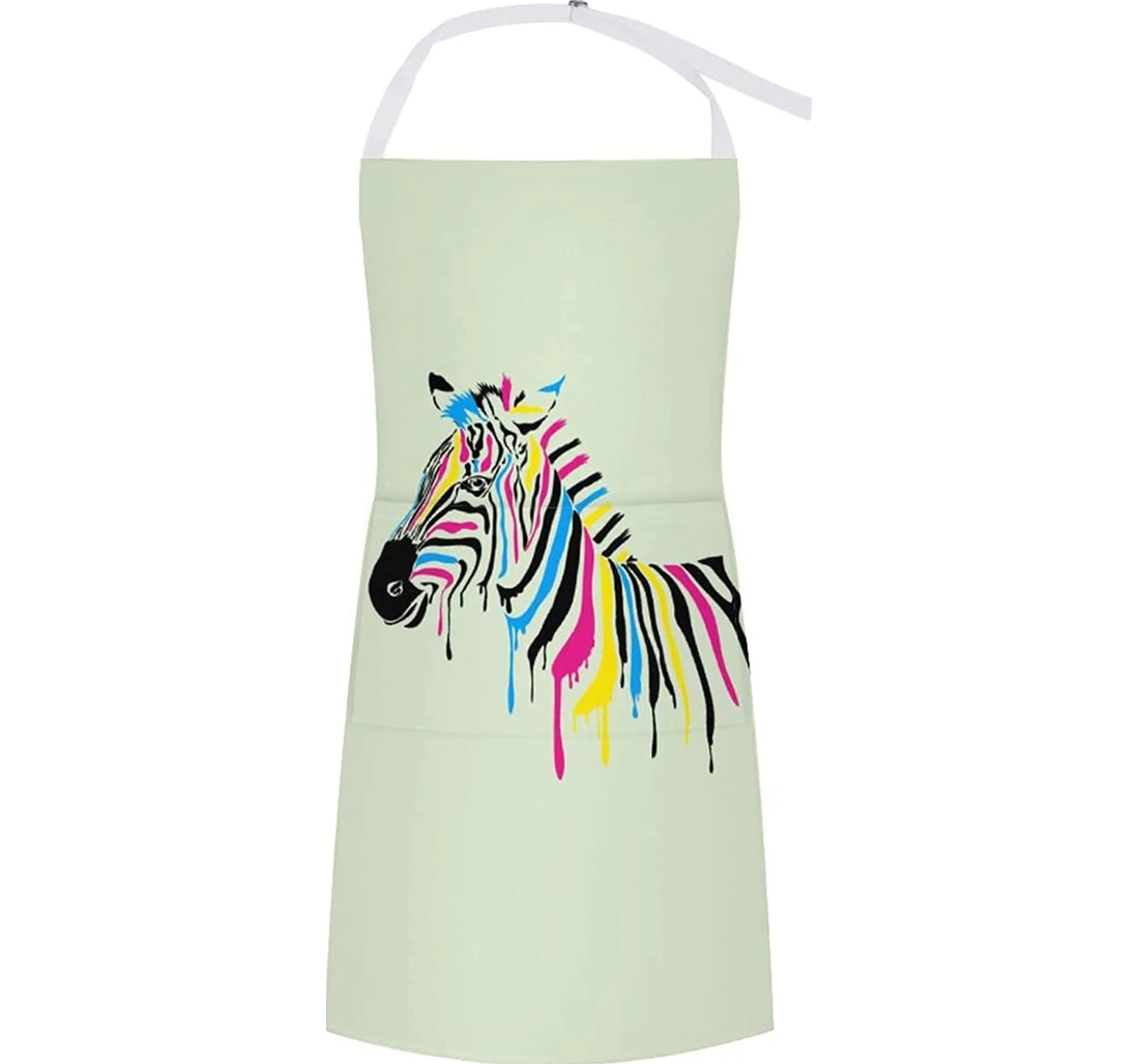 Painted Zebra Art Apron