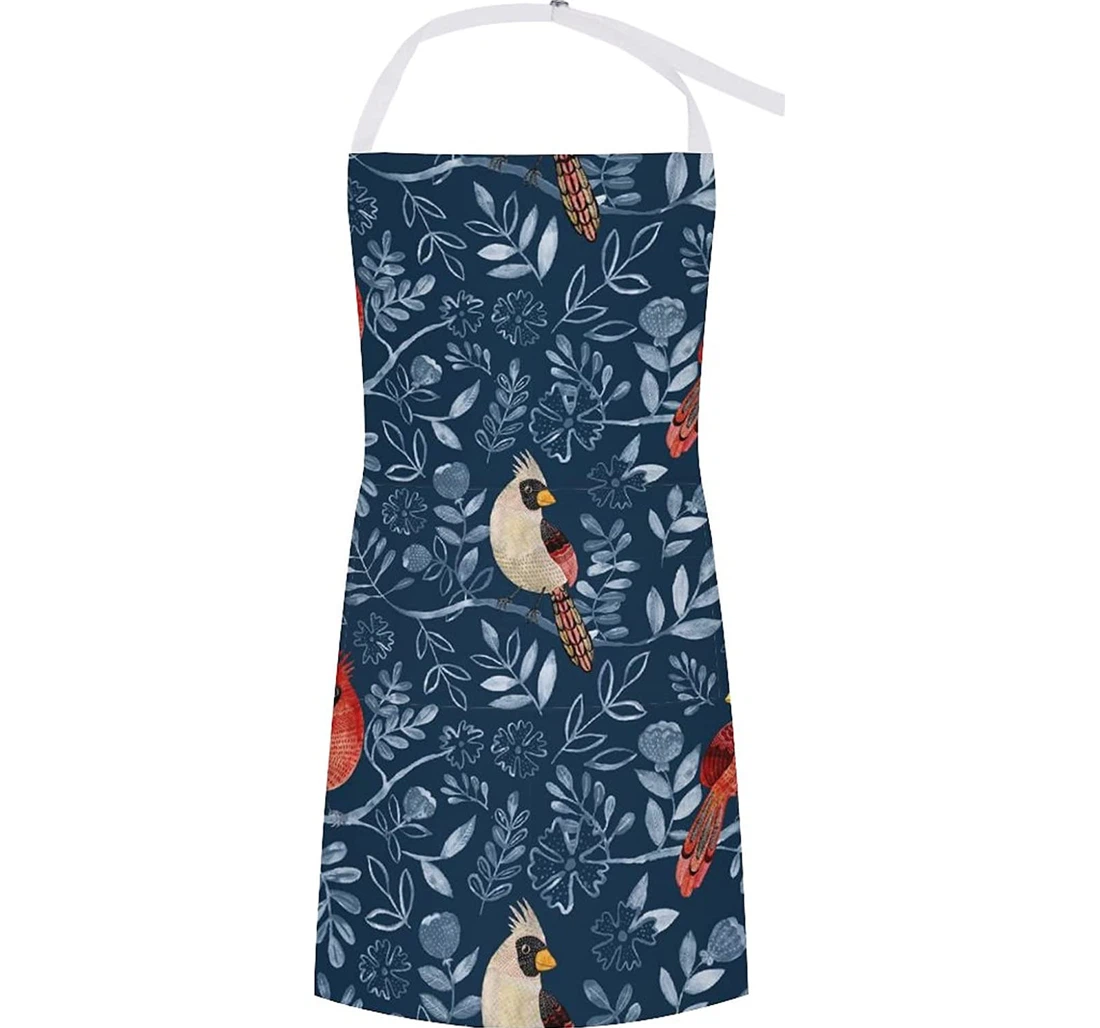 Red Cardinal And Branches Apron