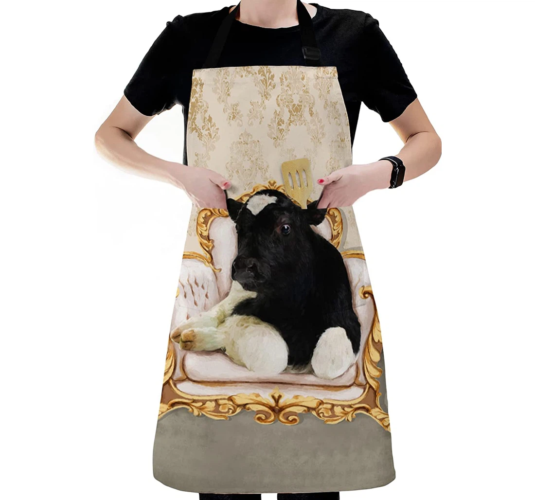 Cow On Retro Sofa Chair Apron