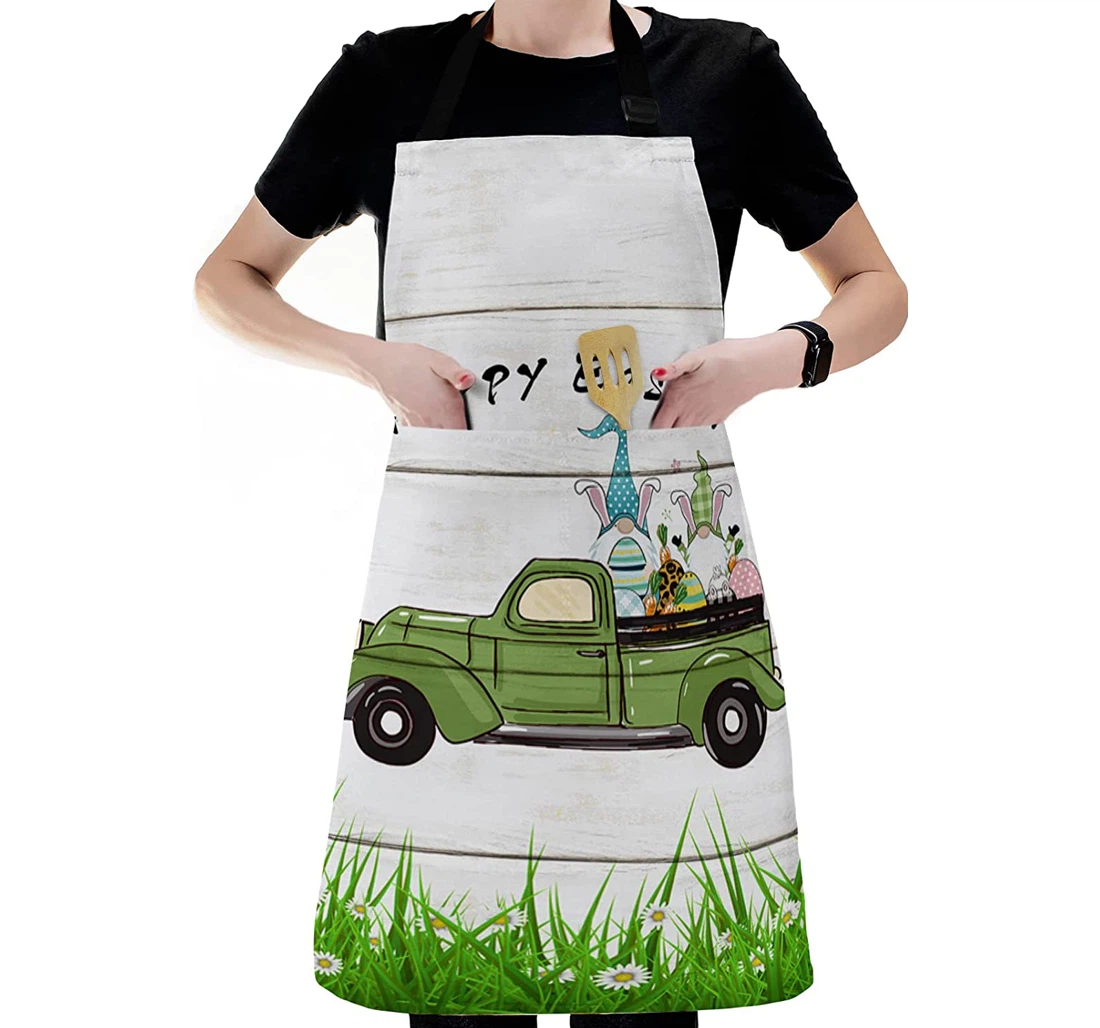 Easter Green Farm Truck Dwarf Egg Apron