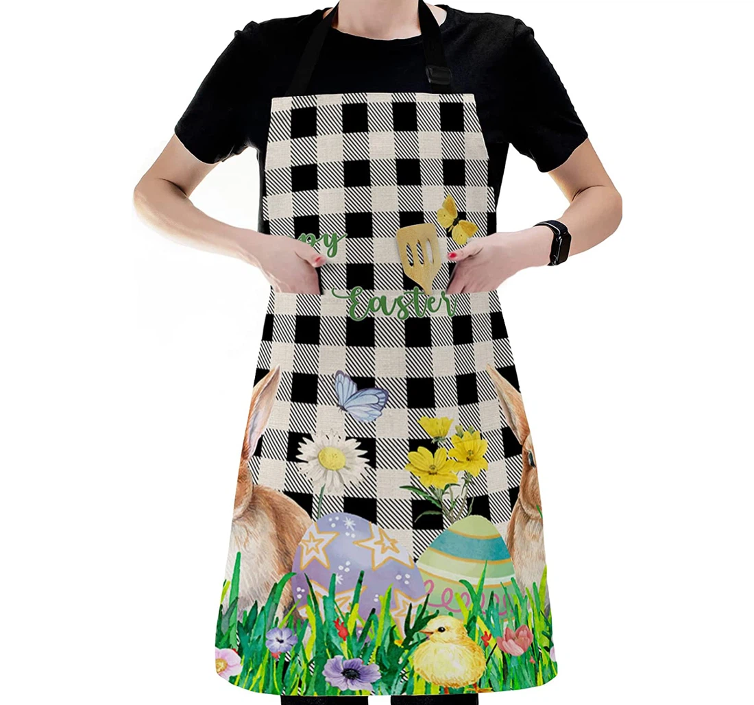 Easter Bunny Egg Grassland Duck Apron