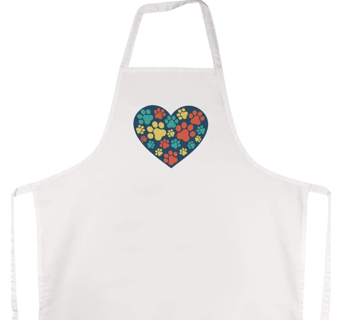 'paw Print Heart' Apron