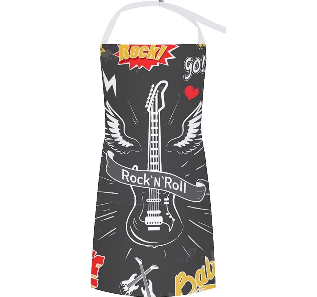 Rock Roll Punk Skull Apron