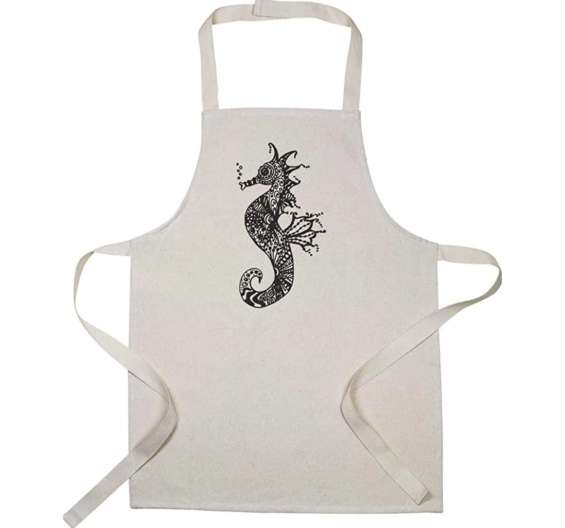 'patterned Seahorse' Apron