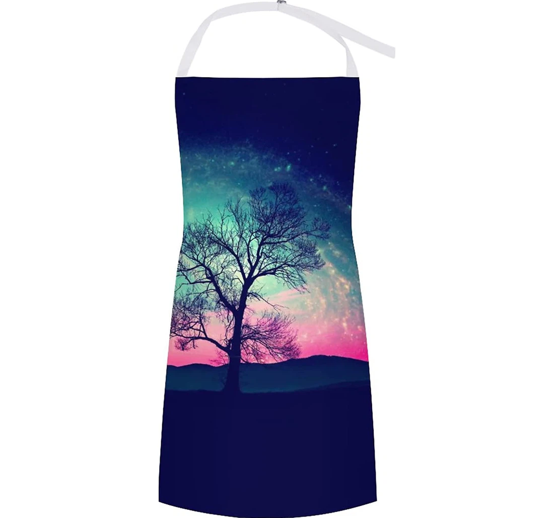 Red Alien Landscape Apron