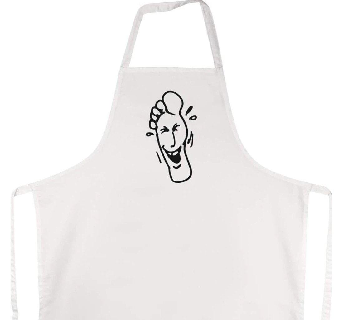 'lauging Foot' Apron