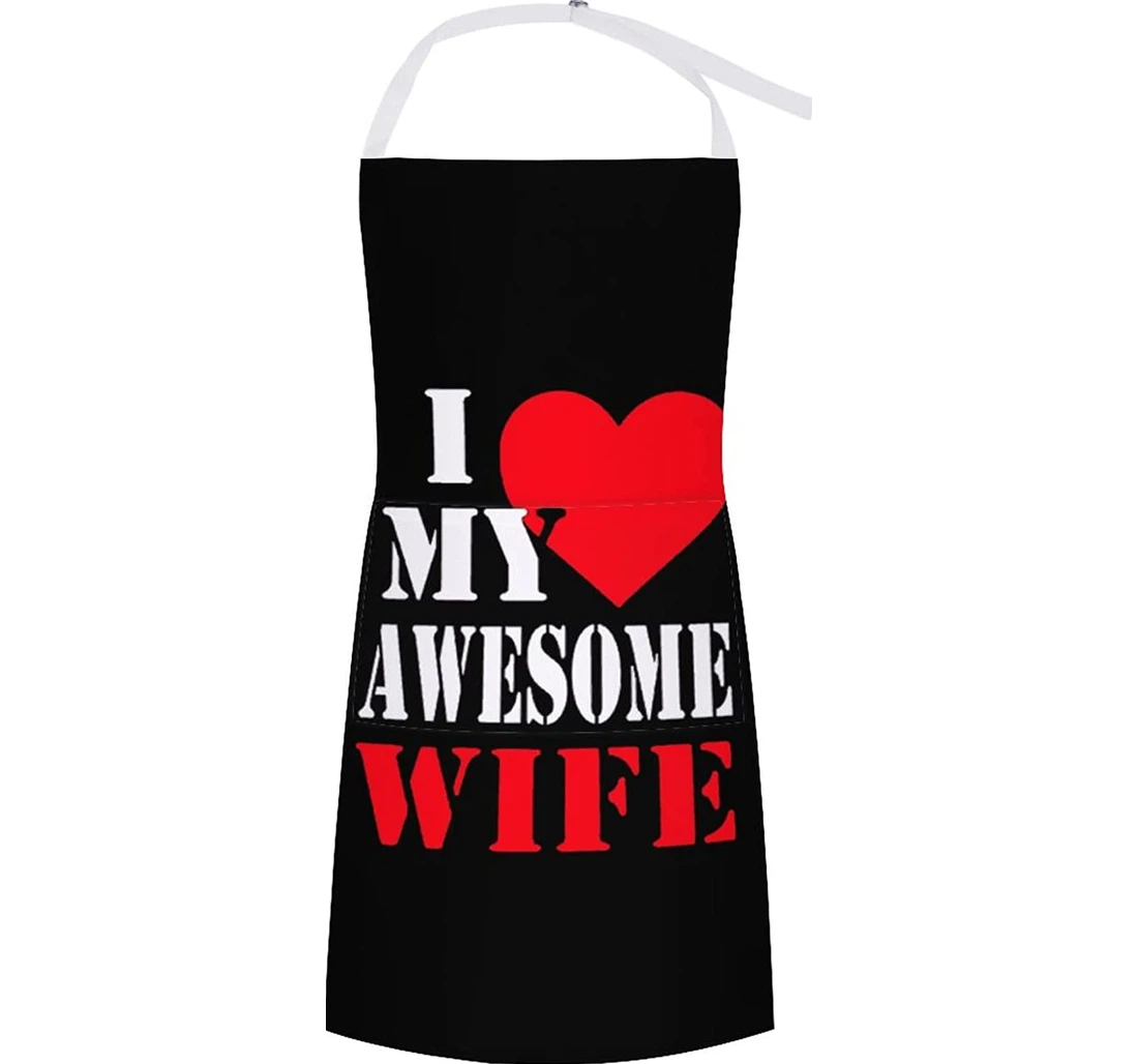 I Love My Awesome Wife Apron