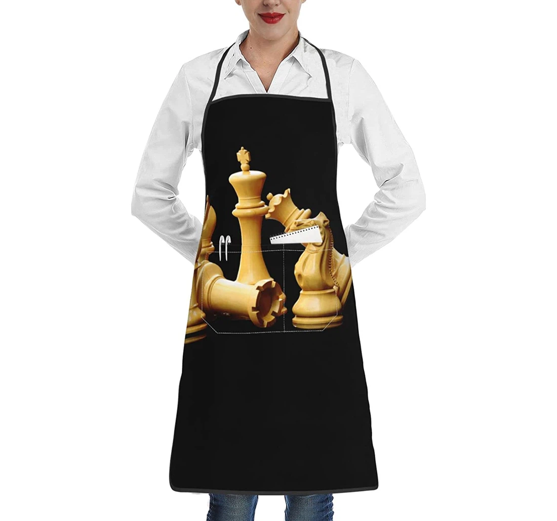 Funny Chess Game Pocket Wai Apron