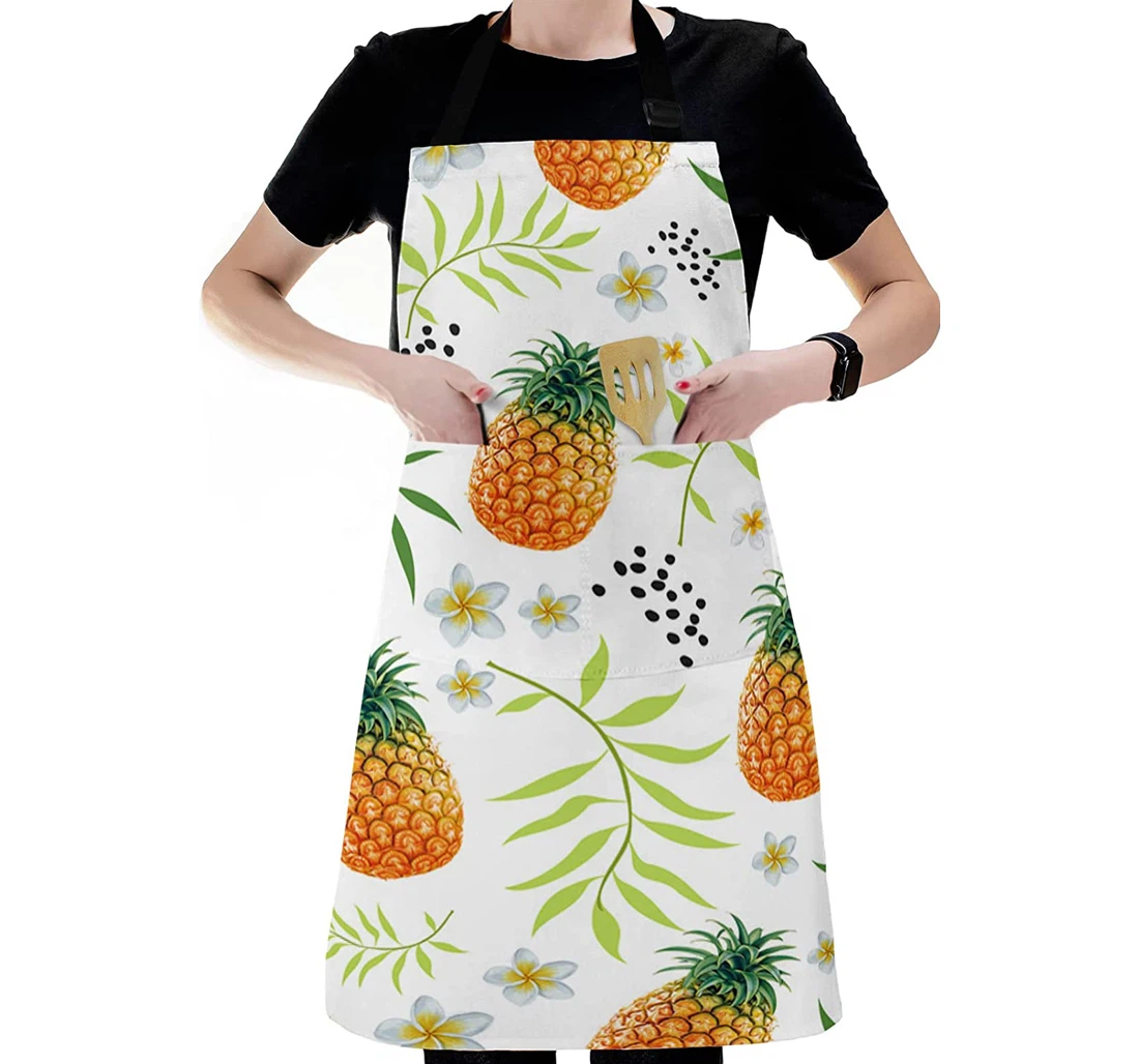 Pineapple Flower Leaf Apron