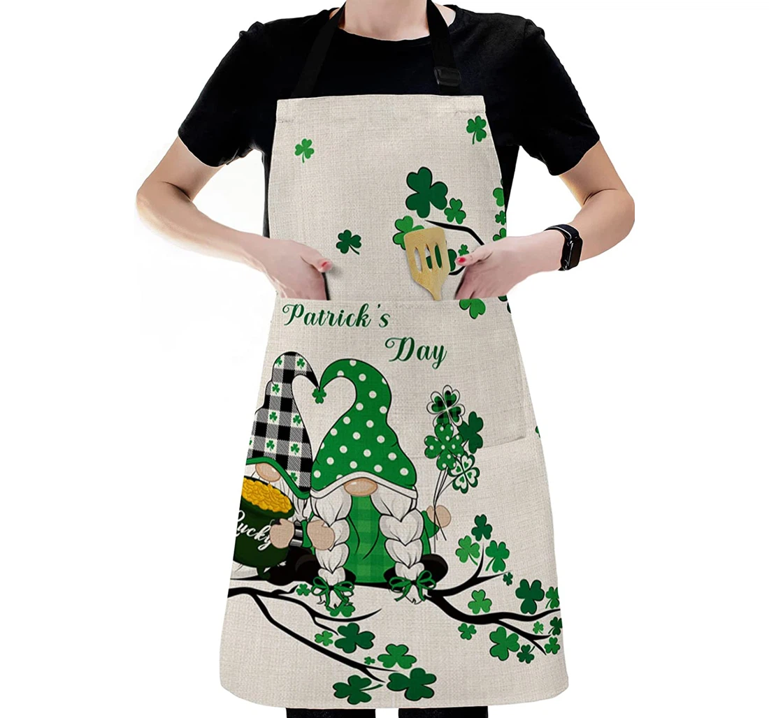 Dwarf Clover Tree St Patrick's Day Leaf Apron