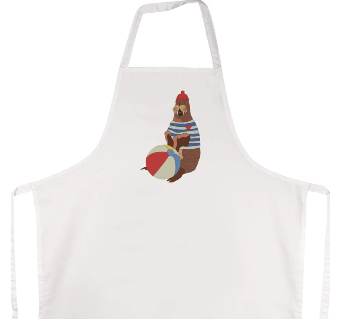 'playful Walrus' Apron