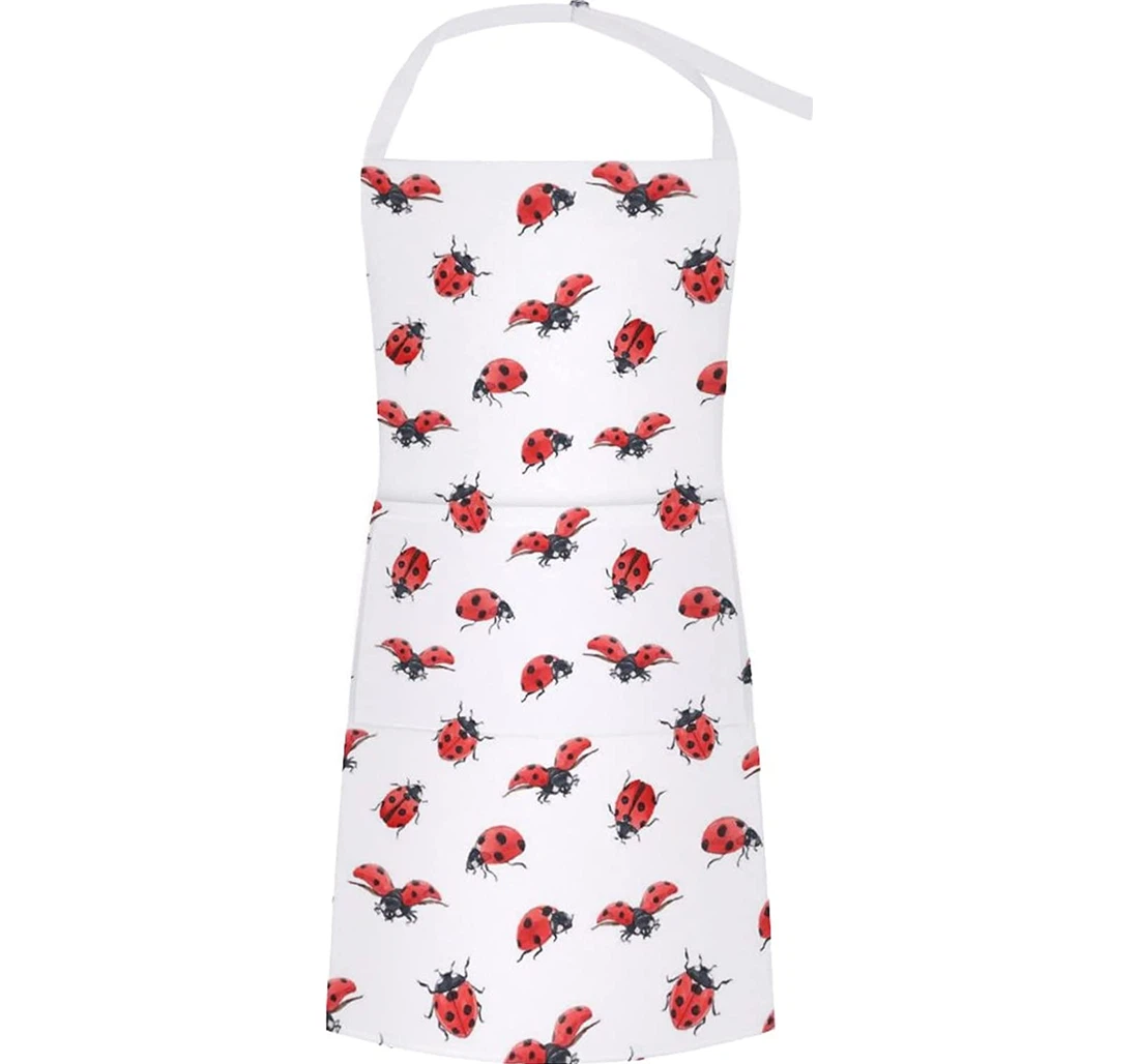 Watercolor Ladybug Apron