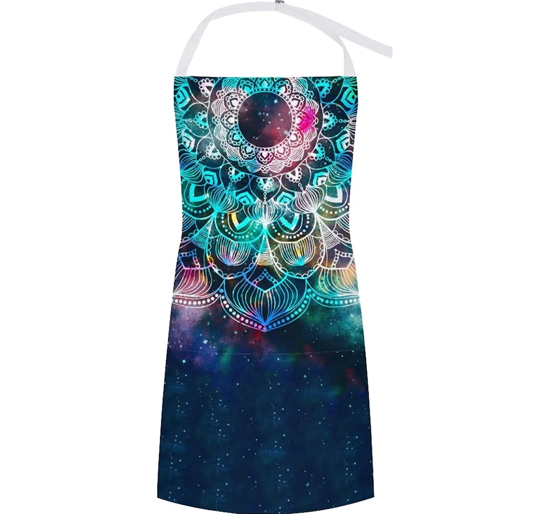 Watercolor Mandala Galaxy Apron