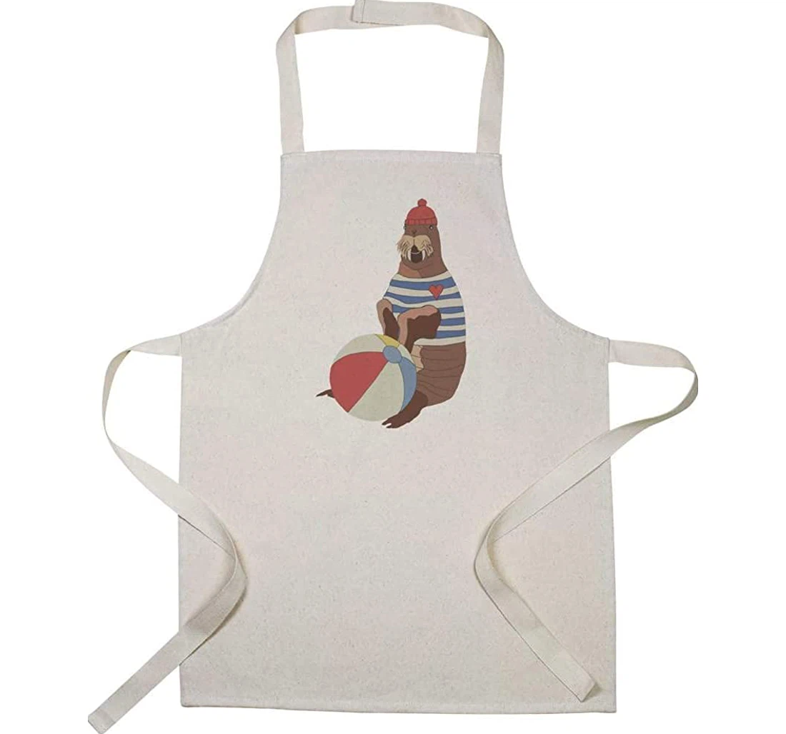 'playful Walrus' Apron