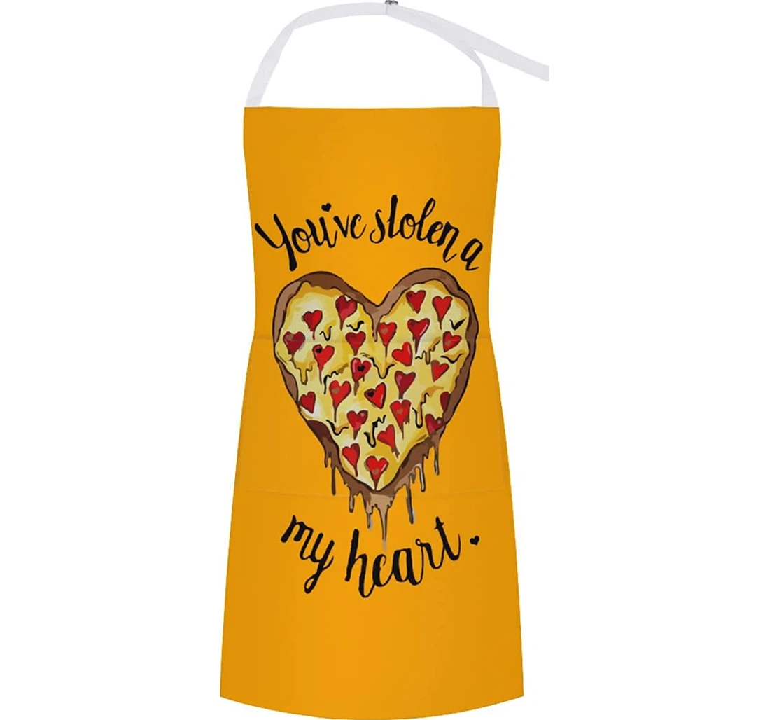 I Love Pizza Heart Apron