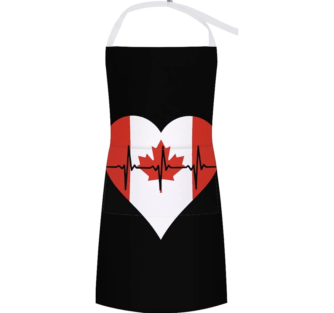 Love Canada Heartbeat Apron