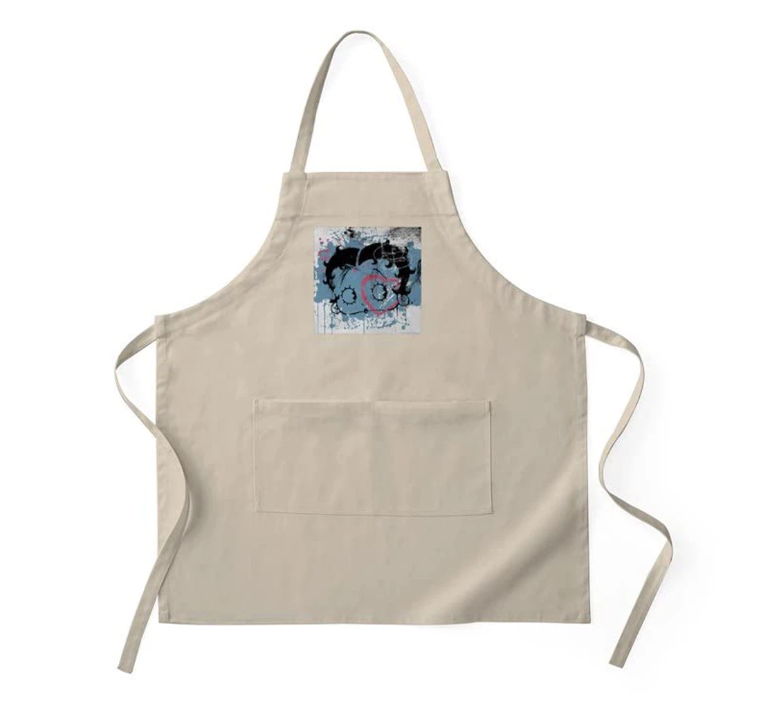 Betty Boop Blue Graffiti Apron