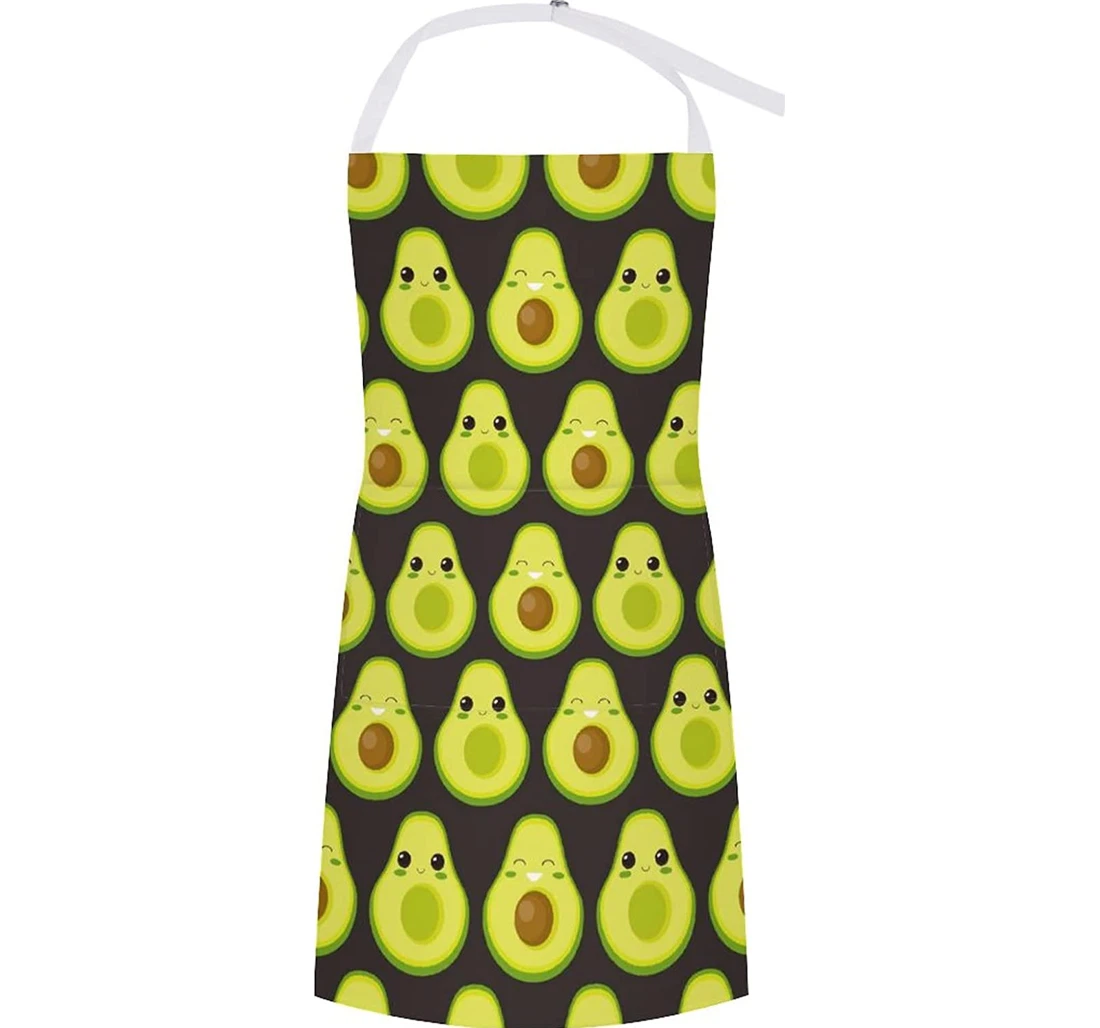 Cute Avocado Characters Apron