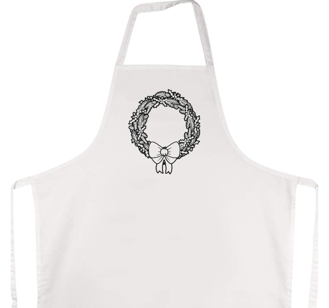 'christmas Wreath Ribbon' Apron