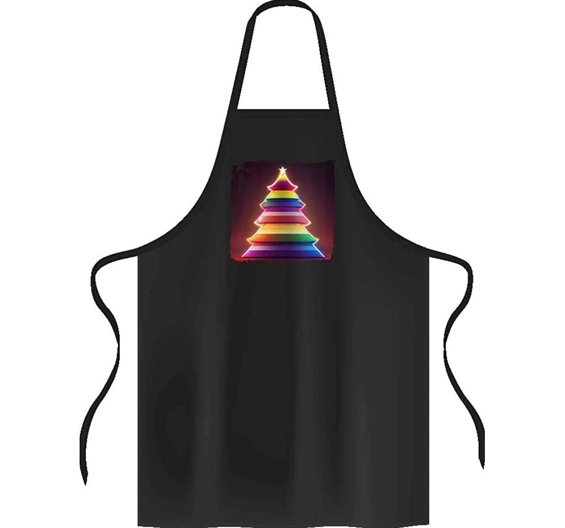 Pride Graphic Fir Tree Colorful Apron