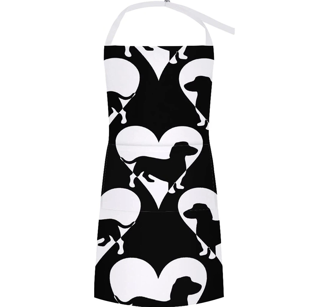 Dachshund Dog Heart Apron